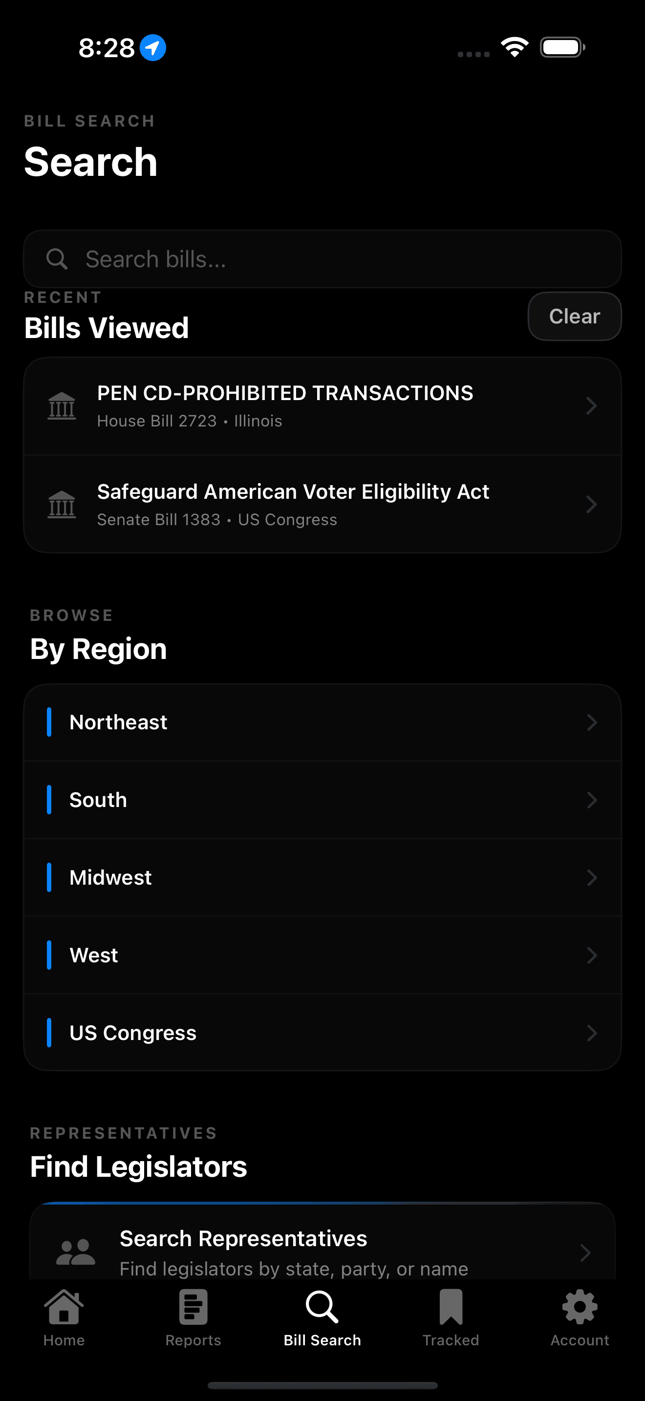 Delilah Pro AI bill search